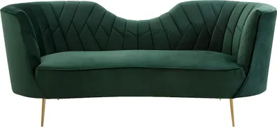 Produktbild von ADELE 3-Sitzer-Sofa aus Velours - Farbe dunkelgrün von Pascal Morabito