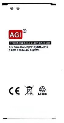 Produktbild von Akku für Samsung SM-J510F Li-Ion 3,85 Volt 2500 mAh schwarz.