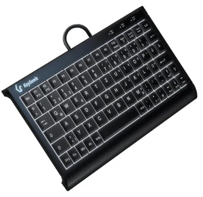 Image de Keysonic 60964 KeySonic TAS KSK-3011ELC (DE) Super-Mini avec pavé numérique sw