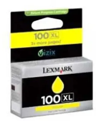 Produktbild von Lexmark 100XL, Hohe (XL-) Ausbeute, Gelb, Tinte auf Pigmentbasis, 1 Stück(e)