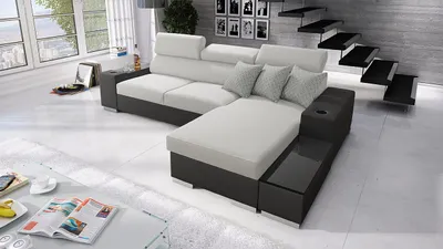 Produktbild von MIRJAN24 Ecksofa Perseo I Mini, Stilvoll L-Form Eckcouch mit Bettkasten und Schlaffunktion (Farbe: Soft 011 + Luxo 6601 + Evo 32, Seite: Rechts)