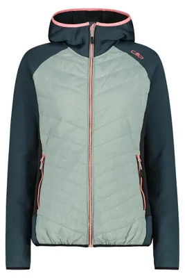 Produktbild von CMP Damen Jacke Jacket Hybrid FIX Hood Grün 36