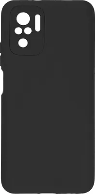 Produktbild von Avizar, Halbsteife Silikonhülle für Xiaomi Redmi Note 10 /Note 10s, Soft Touch, Schwarz
