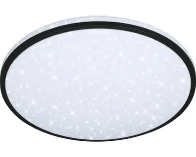 Obrázok produktu pre LED stropné svetlo stmievateľné 48W 4400 lm 3000-6500 K Ø 49,2 cm Skizo biela/čierna + diaľkové ovládanie + hviezdne nebo