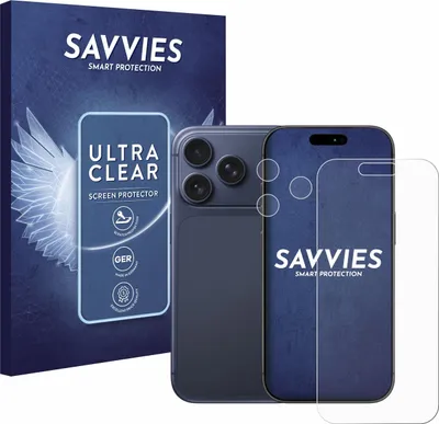 Produktbild von 18x Für Apple iPhone 17 Pro (Display+Kamera) Schutzfolie Savvies Displayschutz Display Schutz Folie Klar Transparent