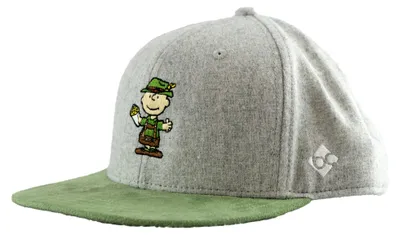 Image de Casquette Bavarian Caps/HERONOX "Peanuts: Charlie Brown" - Casquette snapback grise