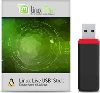 Produktbild von USB-Live Stick: Linux Mint Cinnamon 64Bit 32 GB USB 3.0