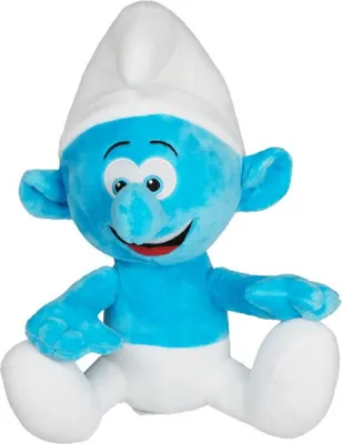 Produktbild von Die Schlümpfe Kuscheltier Plüschtier Muffi Schlumpf Stofftier Plüschfigur 23 cm sitzend