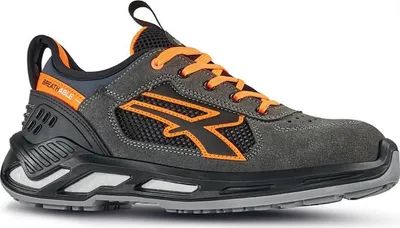 A single safety shoe is shown against a white background.