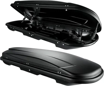 Produktbild von Dachbox VDP Xtreme 400 schwarz Dachkoffer 400 Liter Autokoffer abschließbar