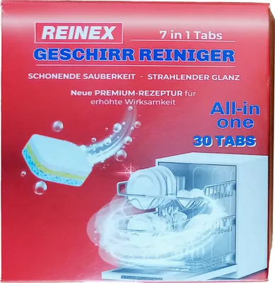 Produktbild von 30x Tabs GESCHIRR REINIGER 7in1 ALL-IN-ONE Geschirrreiniger Spülmaschinentabs Spülmaschine 22