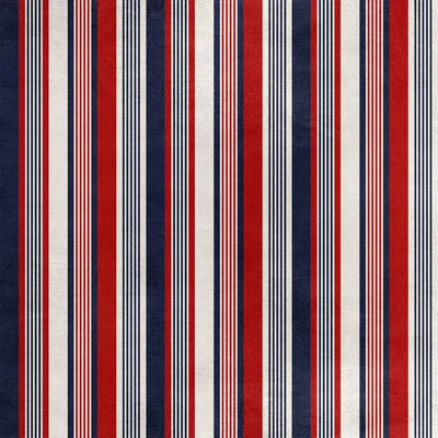 Imagen del producto de Tela de terciopelo real, de poliéster, para coser, con un diseño de rayas rojas y azules