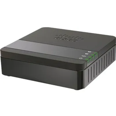 Produktbild von Cisco ATA190, G.711, G.711a, G.729A, G.729B, T.38, FCC, CE, A-Tick, RoHS, UL, SIP, 0 - 45 °C, -25 - 70 °C