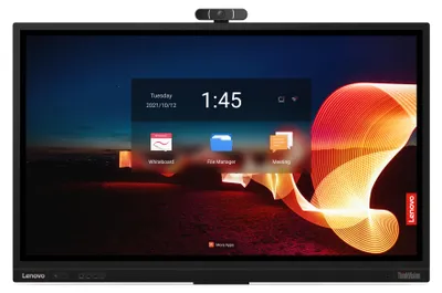 Produktbild von Lenovo ThinkVision T65, 165,1 cm (65"), 3840 x 2160 Pixel, 4K Ultra HD, LED, 8 ms, Schwarz