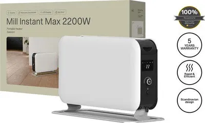 Produktbild von Konvektor Mill Instant MAX mit LED 62 x 38,5 cm 2200 W weiß