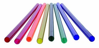 Produktbild von 3017 Farbrohr 590 mm Ø 30 mm rot für LED oder Leuchtstoffröhren