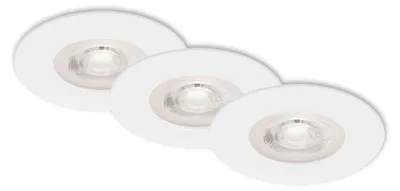 Productafbeelding van Briloner 3-delige set LED inbouwspots Kulana, wit, Ø 9 cm, warmwit, dimbaar