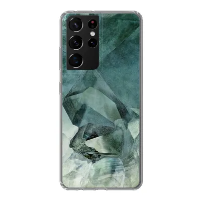 Produktbild von MuchoWow® Handyhülle Schutzhülle Hülle für Samsung Galaxy S21 Ultra Kristall - Naturstein - Luxus Silikon Softcase Handy Hülle - Mobiltelefon