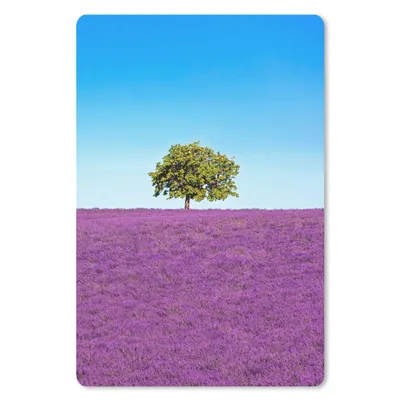 Produktbild von MuchoWow® Mauspad Mousepad Baum - Lila - Himmel - Lavendel 18x27 cm - Mousepads - Maus Mat - Pad - Mausunterlage