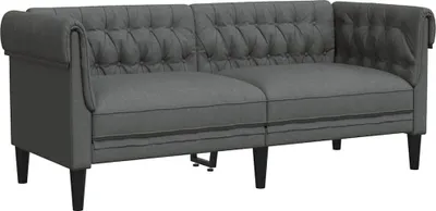 Obrázek produktu pro vidaXL Pohovka tmavě šedá 182,5 x 74,5 x 74,5 cm polyester