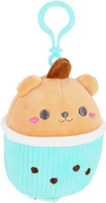 Immagine prodotto di Pluchiez portachiavi peluche cupcake 10 cm 3 assortiti | 6 pezzi