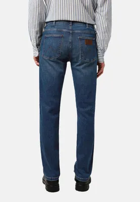Obrázok produktu pre Wrangler | Džínsy Greensboro, rovný strih, pánske, tmavomodrá farba, veľkosť W31 L34