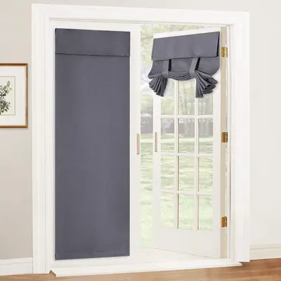 Immagine prodotto di Tenda oscurante con velcro - Grigio - 70 x 180 cm - Set da 2 pezzi