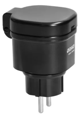 Produktbild von Wifi-Kontakt Schuko Ip44 Orno Schwarz