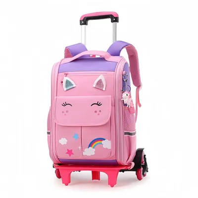 Productafbeelding van Trolley Rugzak voor Meisjes met Wielen