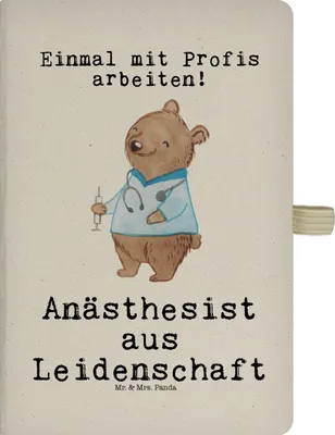 Produktbild von Mr. & Mrs. Panda notizbuch Anästhesist Leidenschaft - Transparent - Geschenk, Kladde, Adressbuch, Lustig, Spruch, Journal, Anästhesie, Jubiläum, Krankenhaus, Skizzenbuch