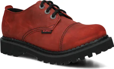 Produktbild von NAGABA Stiefel Damen Herren Springerstiefel 3-Loch - Leder - Rot - 41