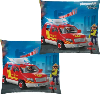 Produktbild von PLAYMOBIL Kissen City Action Feuerwehr 40x40 cm