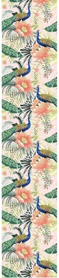 Produktbild von Vorgekleisterte Vliestapete – Pfauen und Lotusblüten – 1 Rolle à 300 x 60 cm