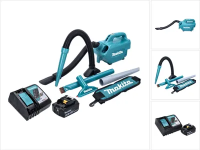 Obrázek produktu pro Akumulátorový vysavač Makita DCL 184 RG1 18 V 54 mbar 0,5 l + 1x akumulátor 6,0 Ah + nabíječka