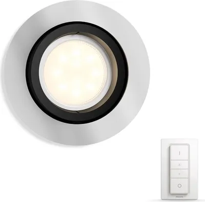 Produktbild von Philips Hue Milliskin LED Einbauspot rund alu