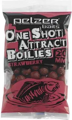 Produktbild von Pelzer One Shot Attract Boilies 250g Strawberry