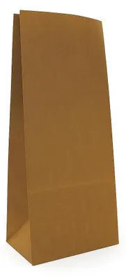 Produktbild von Blockbodenbeutel Kraftpapier 70g/m² braun 125 + 75 x 250 mm 50 Stück
