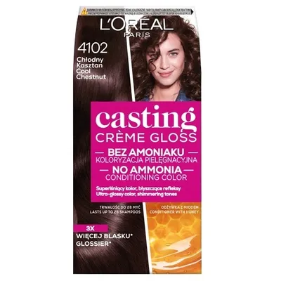 Zdjęcie produktu dla Farba Do Włosów L'oreal Casting Creme Gloss 4102 Chłodny Kasztan