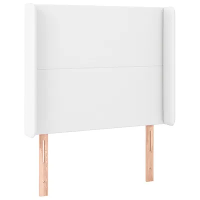 Produktbild von vidaXL Kopfteil mit Ohren Weiß 83x16x118/128 cm Kunstleder