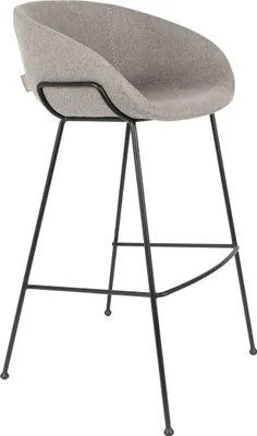 Produktbild von 2er Set Zuiver Feston Barstuhl Stahl 76 cm