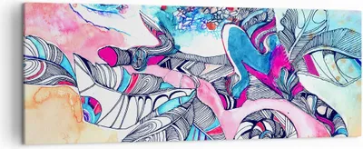 Produktbild von Bild auf Leinwand - Leinwandbild - Chamäleon Tierwelt Zweig - 140x50cm - Wand Bild - Wanddeko - Leinwanddruck - Bilder - Kunstdruck - Wanddekoration - Leinwand bilder - Wandkunst - AB140x50-3074