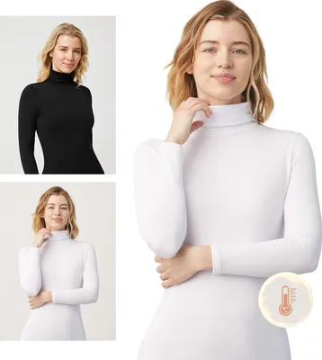 Produktbild von Ysabel Mora - Thermokleidung - Damen Rollkragen-Thermoshirt mit langen Ärmeln - Weiß - S