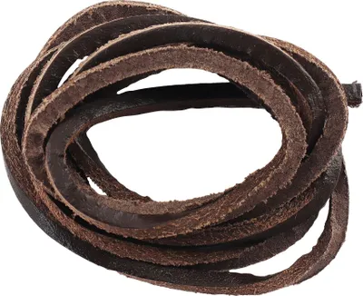 Produktbild von Lederarmband - Lederschnur - Lederband - eckig - braun-dunkelbraun