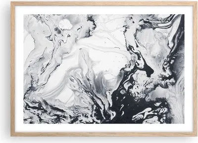 Produktbild von Gerahmtes Poster - Rahmen in heller Eiche - Abstraktion modern - 70x50 cm - Wand Bild - Wanddeko - Wandbilder - Wandposter - Bilderrahmen - Bilder - Kunstdruck - Wandbild - P2NAA70x50-3900