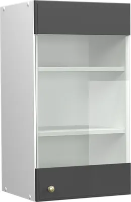 Produktbild von Küchenglasschrank Vicco Fame-Line Anthrazit-Gold 40 cm, Model 37964