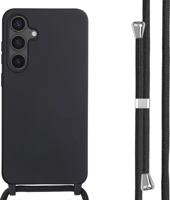 Zdjęcie produktu dla imoshion Silikonowe etui ze sznurkiem do Samsung Galaxy S24 FE - Czarny