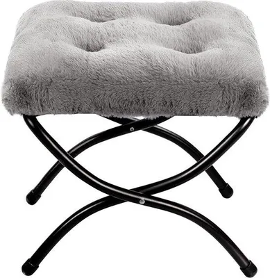 Produktbild von Beige Leder Ottomanschrank Fußhocker