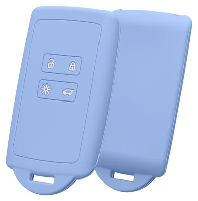 Produktbild von kwmobile Schlüsselhülle für Renault 4-Tasten Smartkey (Keyless Go) Hülle - Autoschlüssel Schlüssel Hülle aus Silikon - Schlüsselschutz Gehäuse in