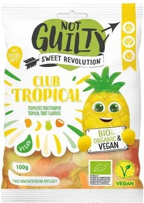 Produktbild von Not Guilty Club Tropical Tropisches Fruchtgummi 100g