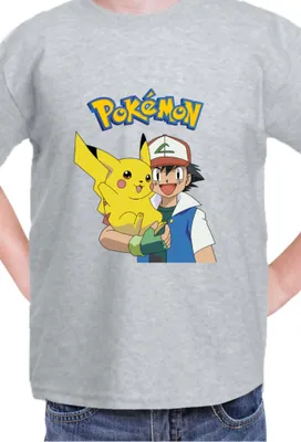 Obrázek produktu pro Dětské Triko Japan Manga Anime Comics Pokemon 013,  / Vřesově šedá